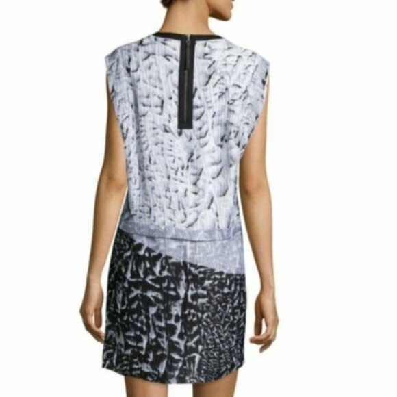 Helmut Lang Silk Annex Printed Mini Dress - Picture 3 of 15